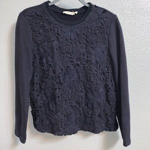 Tory Burch Crewneck Floral Sweatshirt